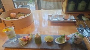 アフタヌーンティー 前菜 ホテル ザ 三井京都